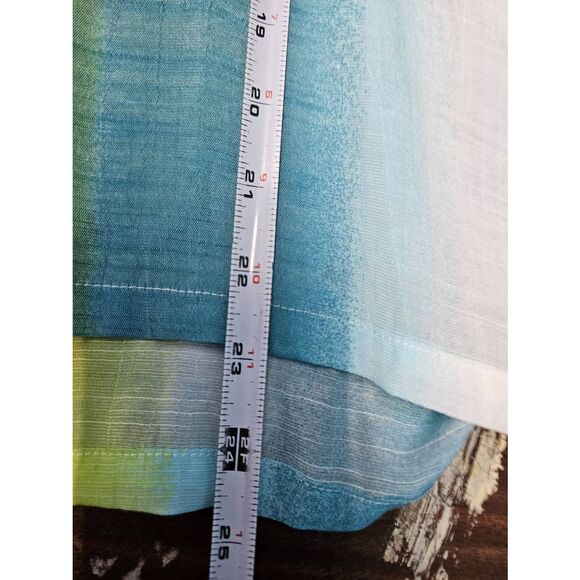 Soho Street Green Ombre Hoided Top Size Medium Caftan Swim Cover - Picture 8 of 8